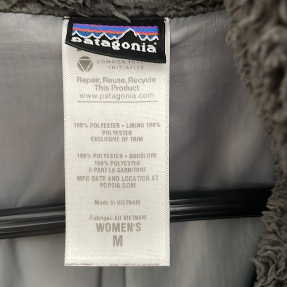 Patagonia Los Lobos Fleece Full Zip Jacket Grey Medium - Picture 4 of 8